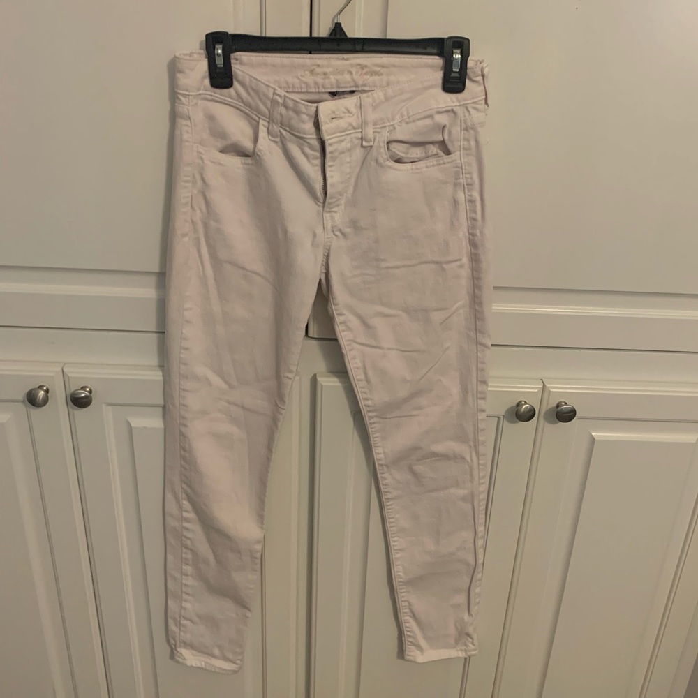 American Eagle white jeggings